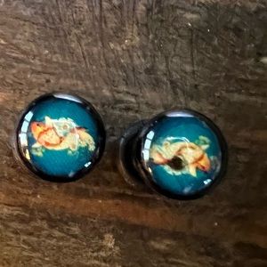 Coy fish gauges body jewelry